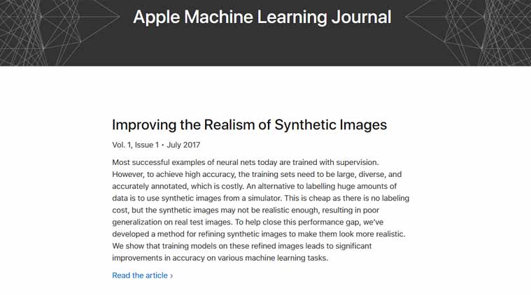 Apple has launched a new machine learning research website | Technology ...
