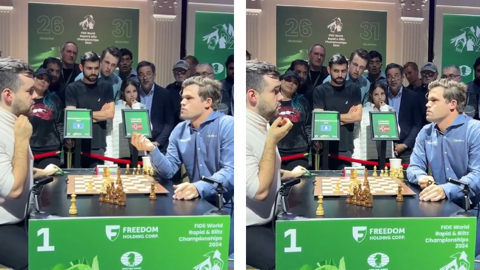 Magnus Carlsen, Ian Nepomniachtchi agree to be joint world blitz champions