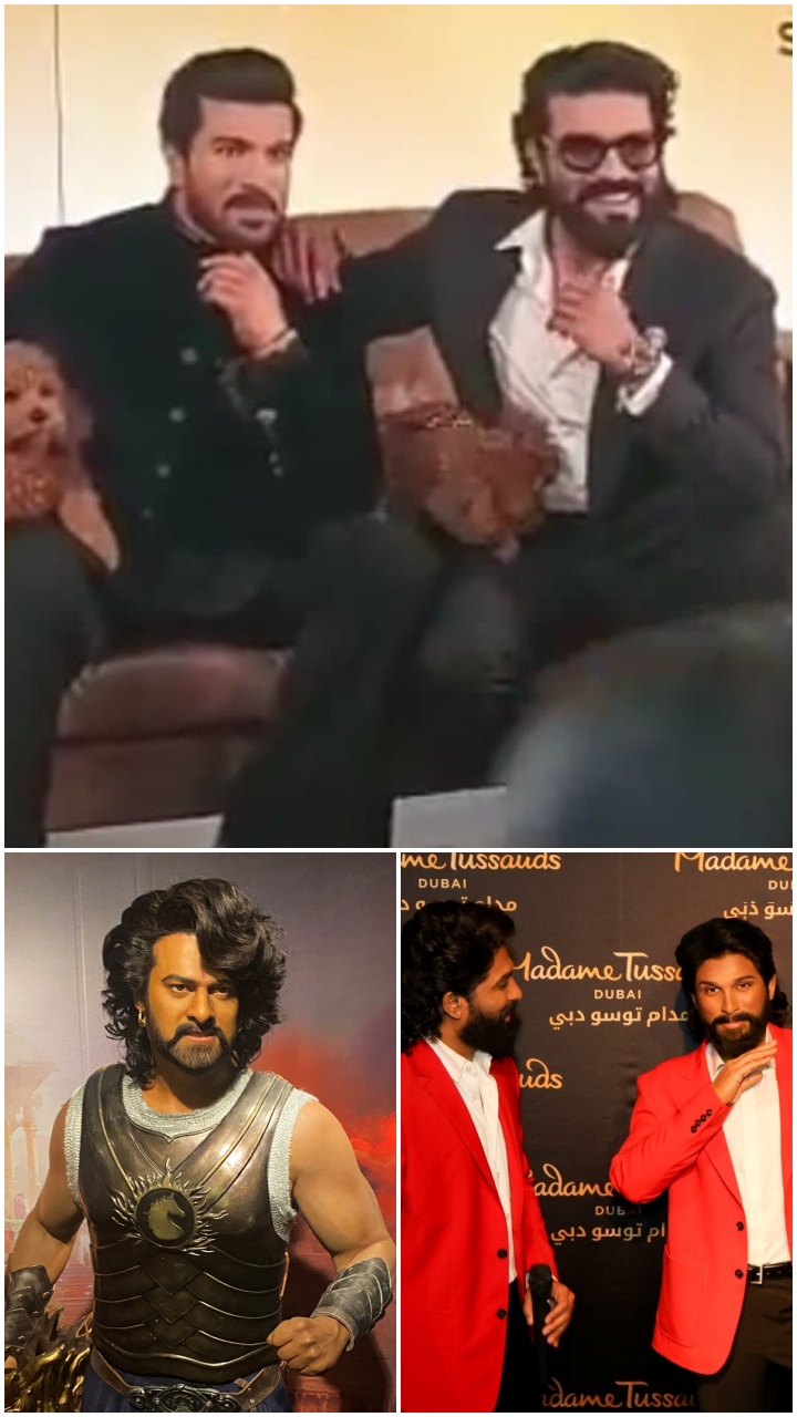From Ram Charan to Prabhas Telugu stars with wax statues at Madame Tussauds hh