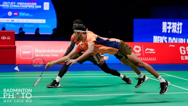 The key to beating the best pairs seems to be Satwik-Chirag's improved defensive structure and counterpunching skills. (BWF/Badminton Photo)