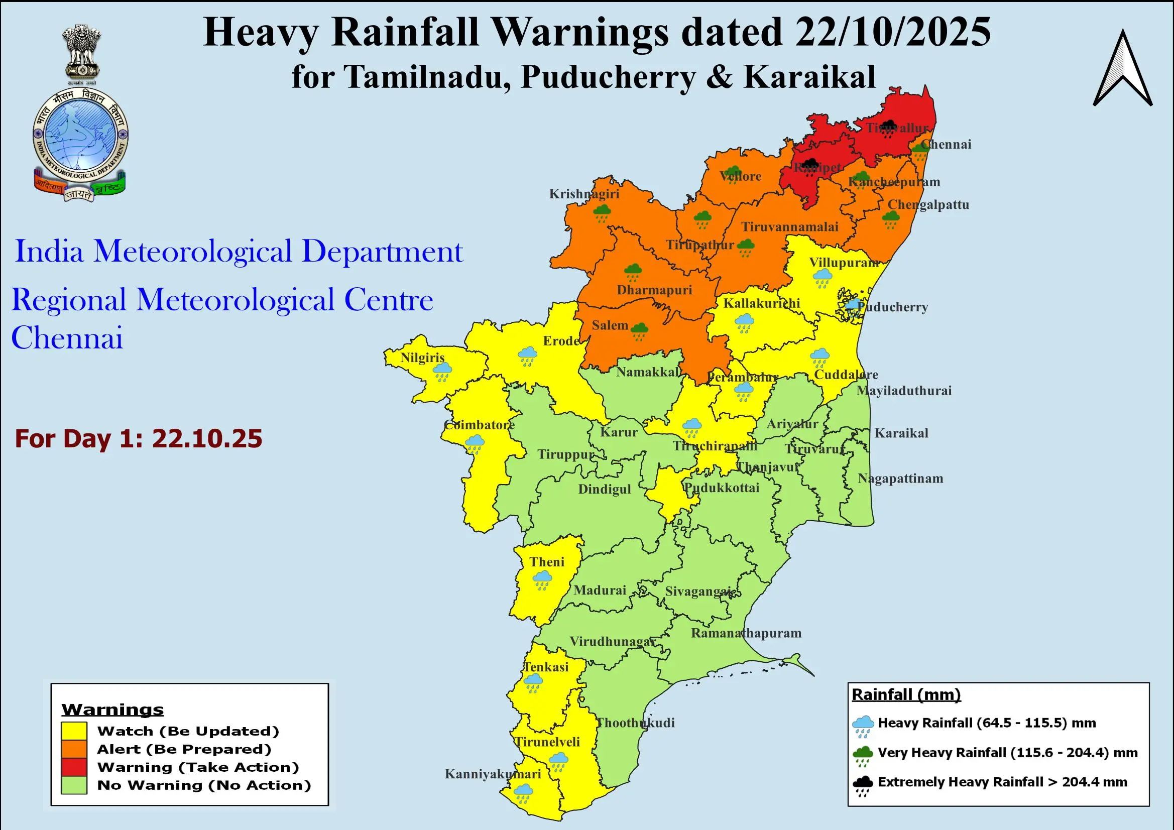 Tamil Nadu Rains & Cyclone Alerts, IMD Weather Forecast Today LIVE News  Updates: Chennai, Coimbatore, Madurai, Tiruchirappalli, Tirunelveli & More