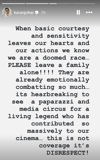 After Sunny Deol, Karan Johar and Ameesha Patel slam ‘disrespectful’ paparazzi ‘circus’ amid Dharmendra’s health scare